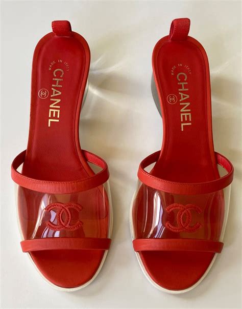 chanel clear slides pvc|chanel female slides.